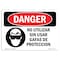 Signmission OSHA, Do Not Operate W/O Glasses, 10in X 7in Rigid Plastic, 10" W, 7" H, Do Not Operate w/o Glasses OS-DS-P-710-LS-1163 - alternate 1